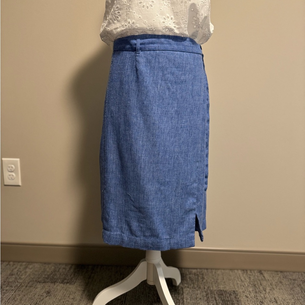 Banana Republic Blue Pencil Skirt